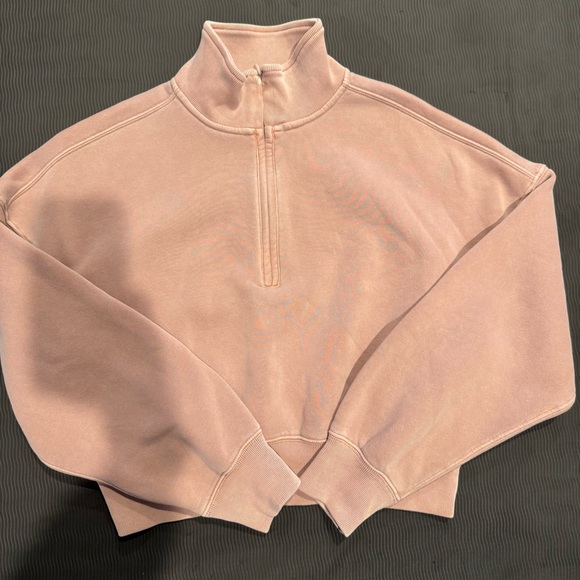 Abercrombie & Fitch Sunday Half-Zip Sweatshirt - Picture 2 of 9